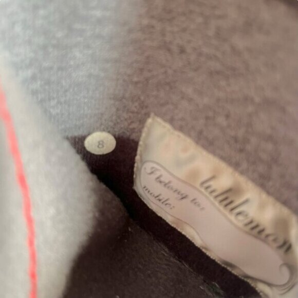 Lululemon Scuba Hoodie Special Edition Gray Stripes Jacket Size 8 - Picture 11 of 13